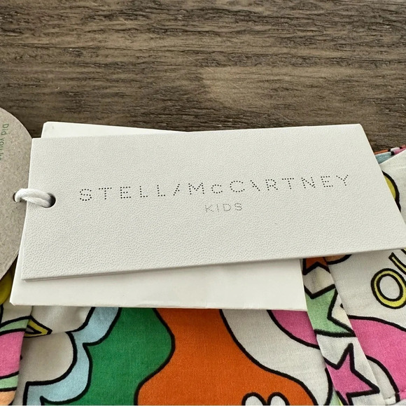 NWT Stella McCartney Girls size 5 Smocked Rainbow Shorts Flower Sun Stars New - Picture 3 of 6